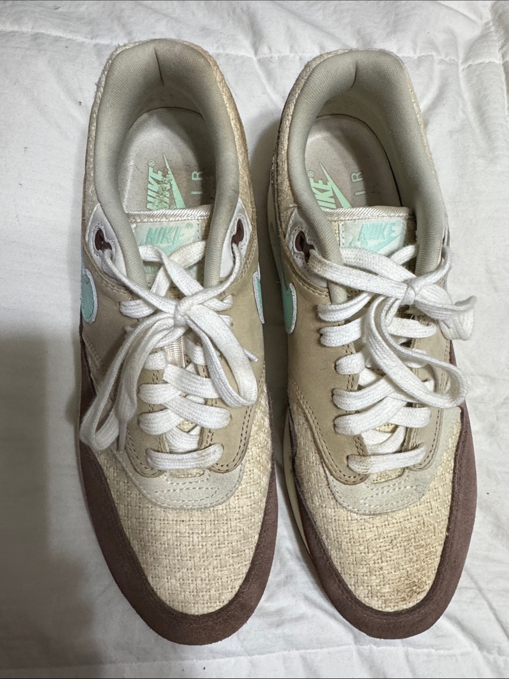 Nike Air Max Men’s Beige, Brown and Mint Low-Top Sneakers